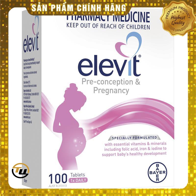 Vitamin tổng hợp elevit bầu 100 viên