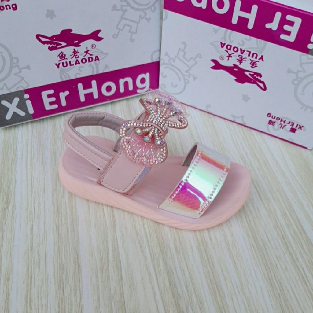 SANDAL NƠ HỒNG BÉ GÁI 22-26 SIÊU XINH MÃ A705 HÀNG QC FULL BOX (ẢNH, VIDEO THẬT)