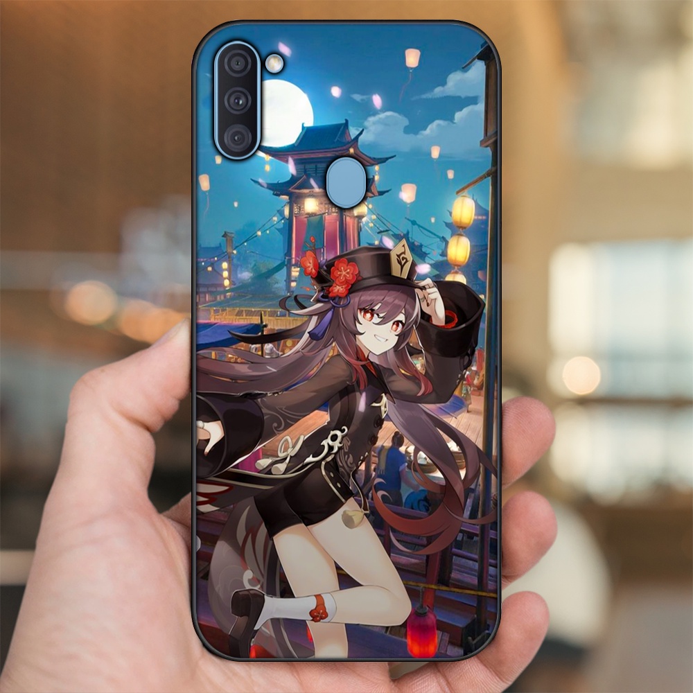 Ốp lưng Samsung A11, M11 viền đen in hình Hutao Genshin Impact