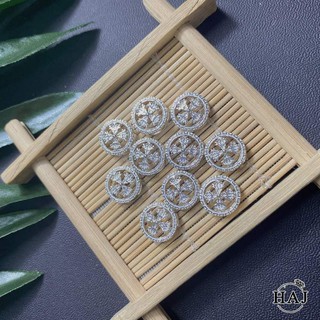 CHARM BÁNH XE PHÁP LUÂN BẠC TA MIX VÒNG- PHỤ KIỆN BẠC