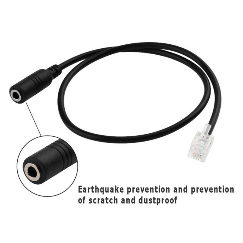 Dây Cáp Chuyển Đổi Cổng RJ9 RJ10 Sang 3 5mm Chuyên Dụng Cho Điện Thoại Di Động