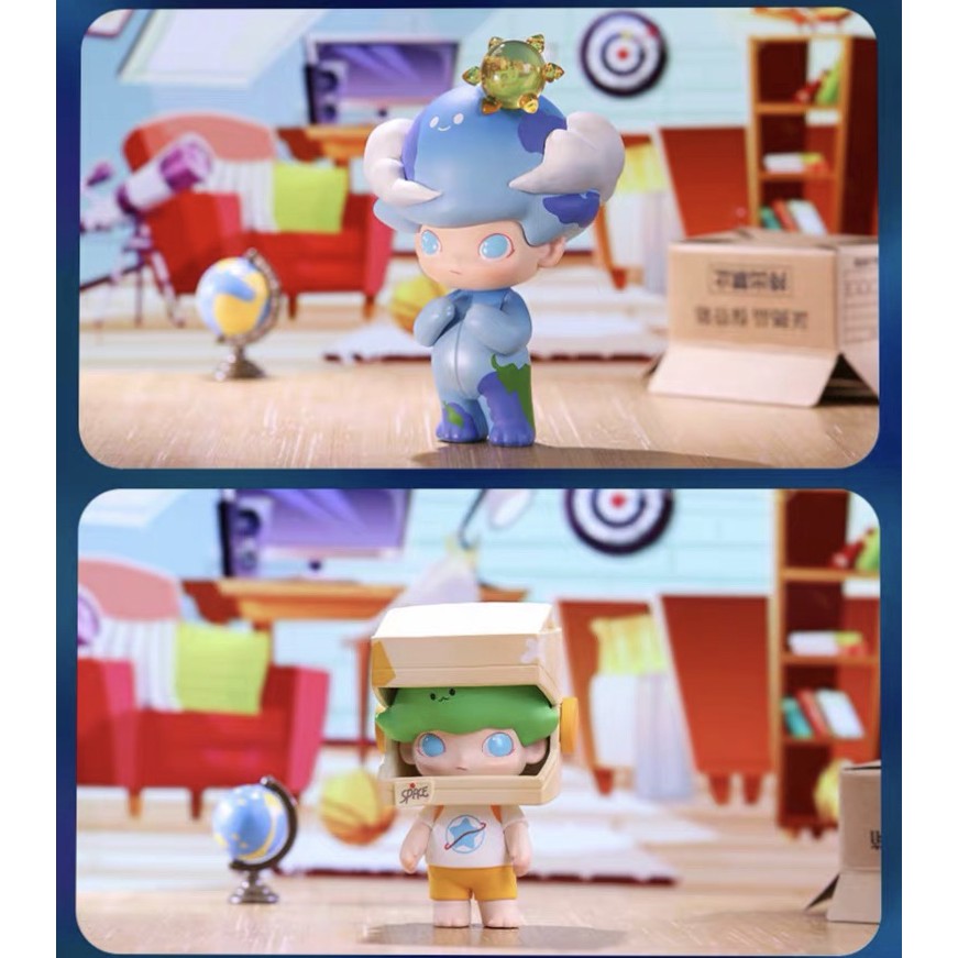 Dimoo Mô Hình Búp Bê Du Lịch Không Gian Popmart Dễ Thương