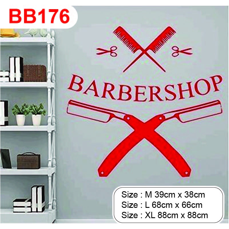 Decal trang trí tiệm Barber, Salon, thu hút khách hàng, tạo điểm nhấn trong tiệm P11