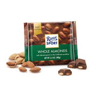 Socola Hạnh Nhân Ritter Sport Whole Almonds 100g