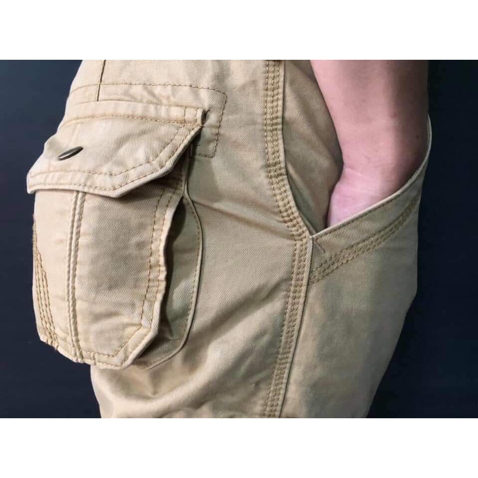 Kiểu dáng quần kaki túi hộp, dây kéo lửng hot