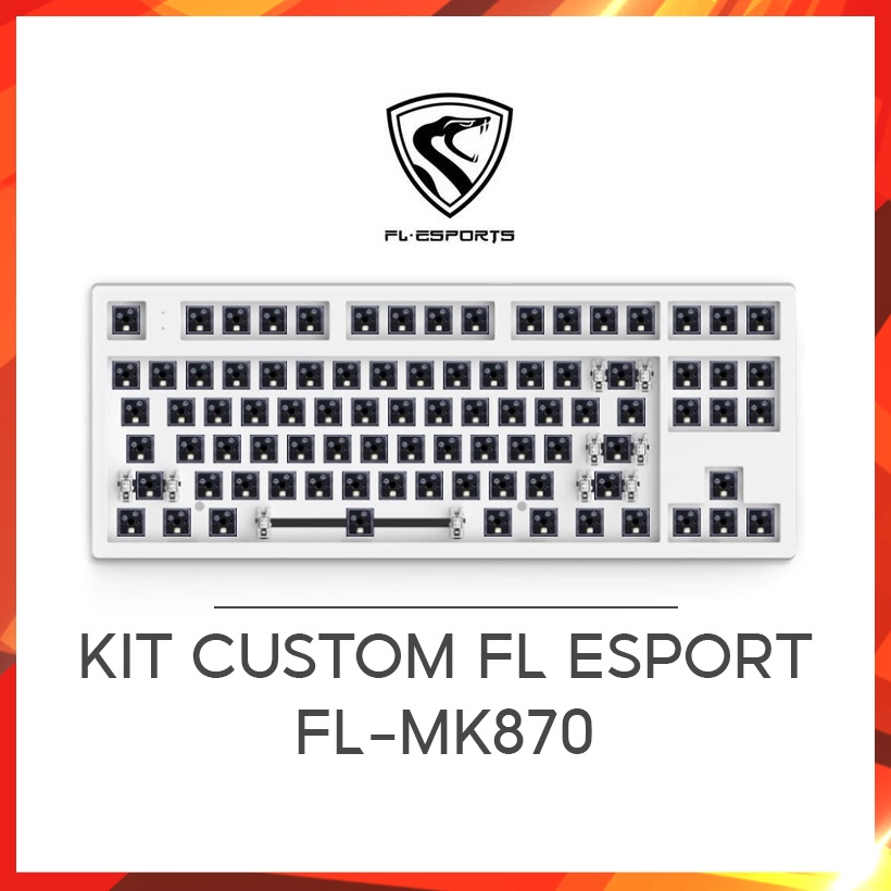 [Mã ELHAMS5 giảm 6% đơn 300K] KIT custom FL Esport FL-MK870 không dây Mạch xuôi | 3 Mode – Hotswap – RGB