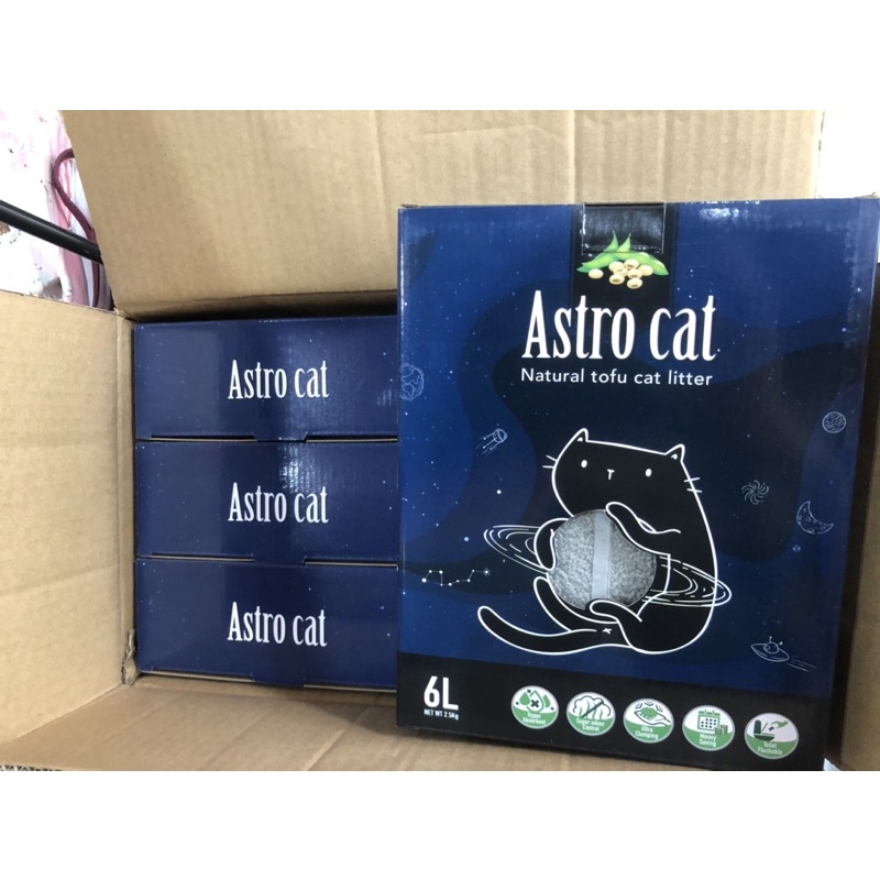 Cát đậu nành hạt nhuyễn ASTRO CAT mới xịn mịn cho mèo