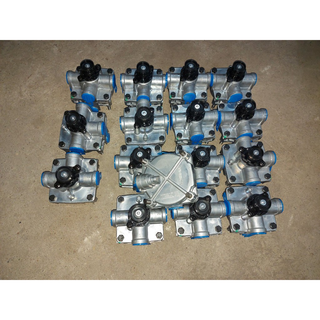van chia hơi bầu phanh lốc kê hàng chính hãng wabco dùng cho các dòng xe ben, tải thùng, đầu kéo, xe trộn, xe téc