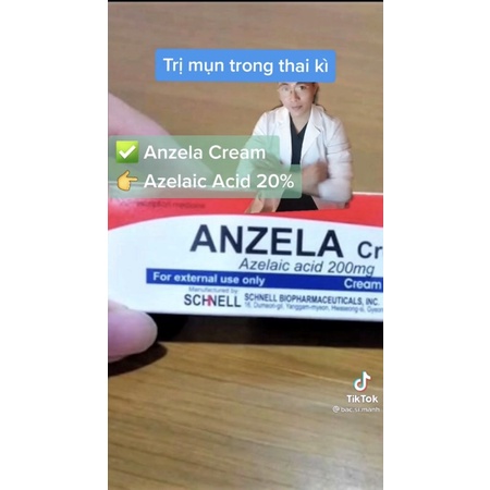 kem bôi mụn đầu đen sợi bã nhờn mờ thâm mụn dưỡng sáng da Azelaic Acid 20%