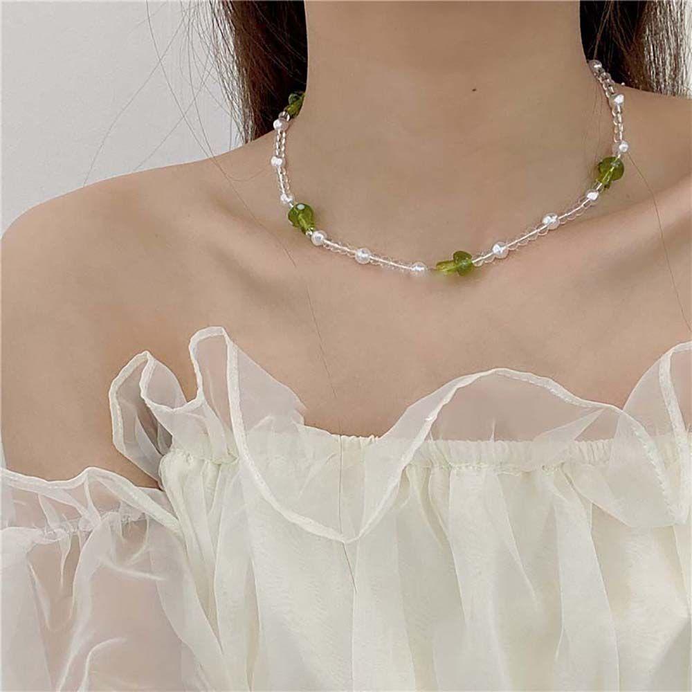 Vòng cổ Chuỗi Hạt Hình Nấm Sau Lưng2Lip Phong Cách Hàn Quốc Ngọt Ngào Cá Tính Dành Cho