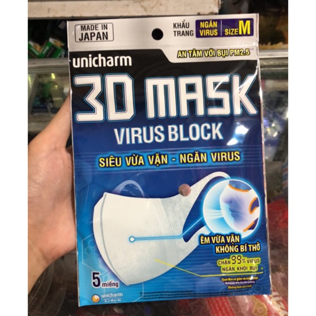 Khẩu Trang 3D Mask Túi 5 cái