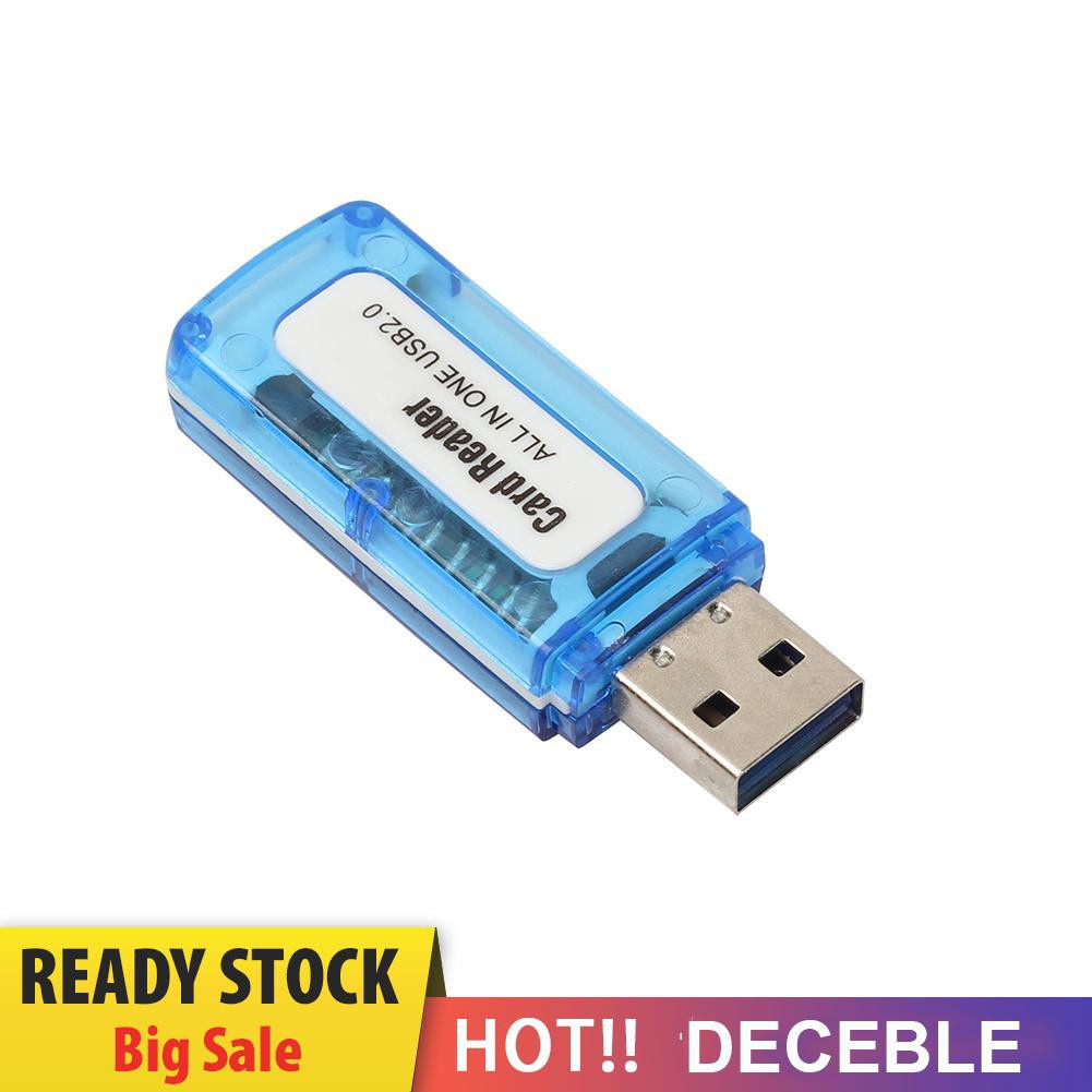 Đầu Đọc Thẻ Nhớ Usb 2.0 4 Trong 1 Cho Sd / Tf / T-Flash / M2