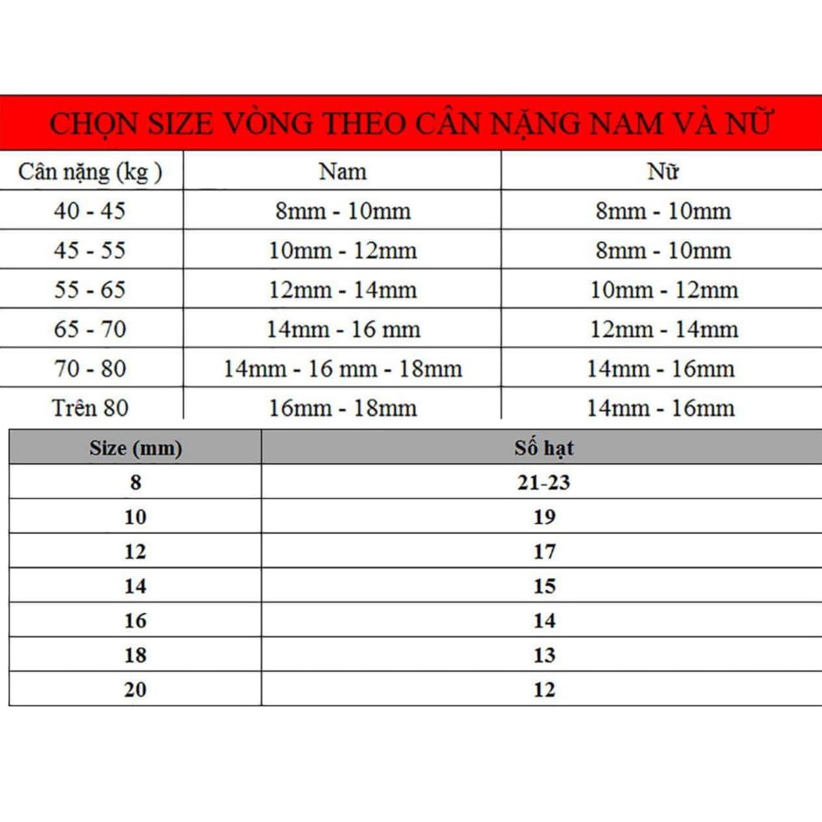 Vòng gỗ Bách xanh nu, nhiều size