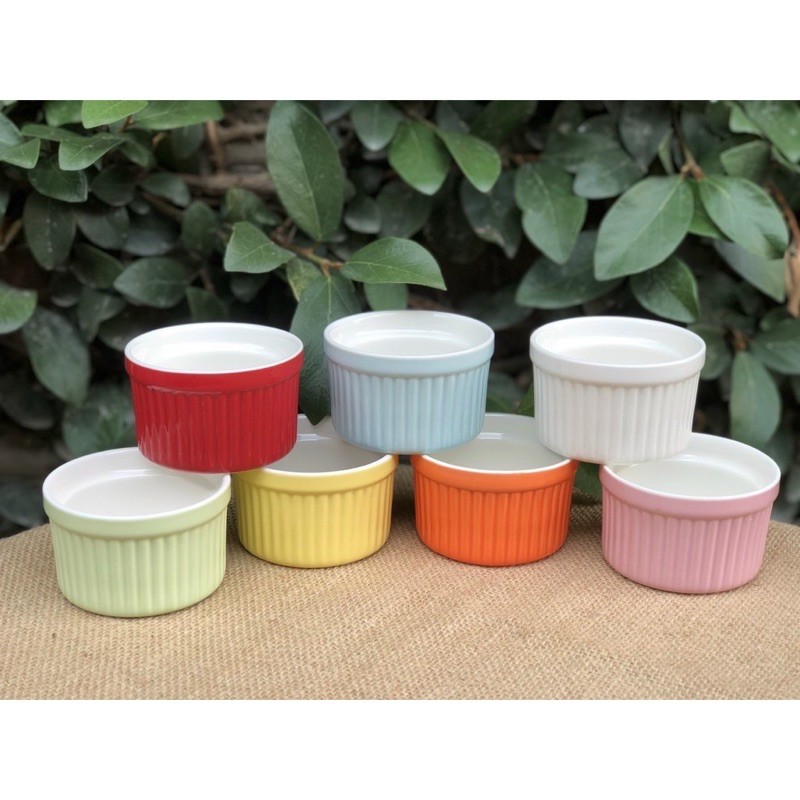 Cốc sứ ramekin 150ml /khuôn sứ bánh flan 9cm / hũ sứ caramen size to