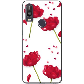 Ốp lưng Vsmart Active 1, Active 1 Plus, Active 3 in hình Hoa đỏ trắng