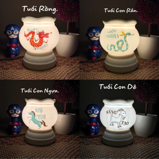 Combo Đèn Xông Tinh Dầu Bát Tràng