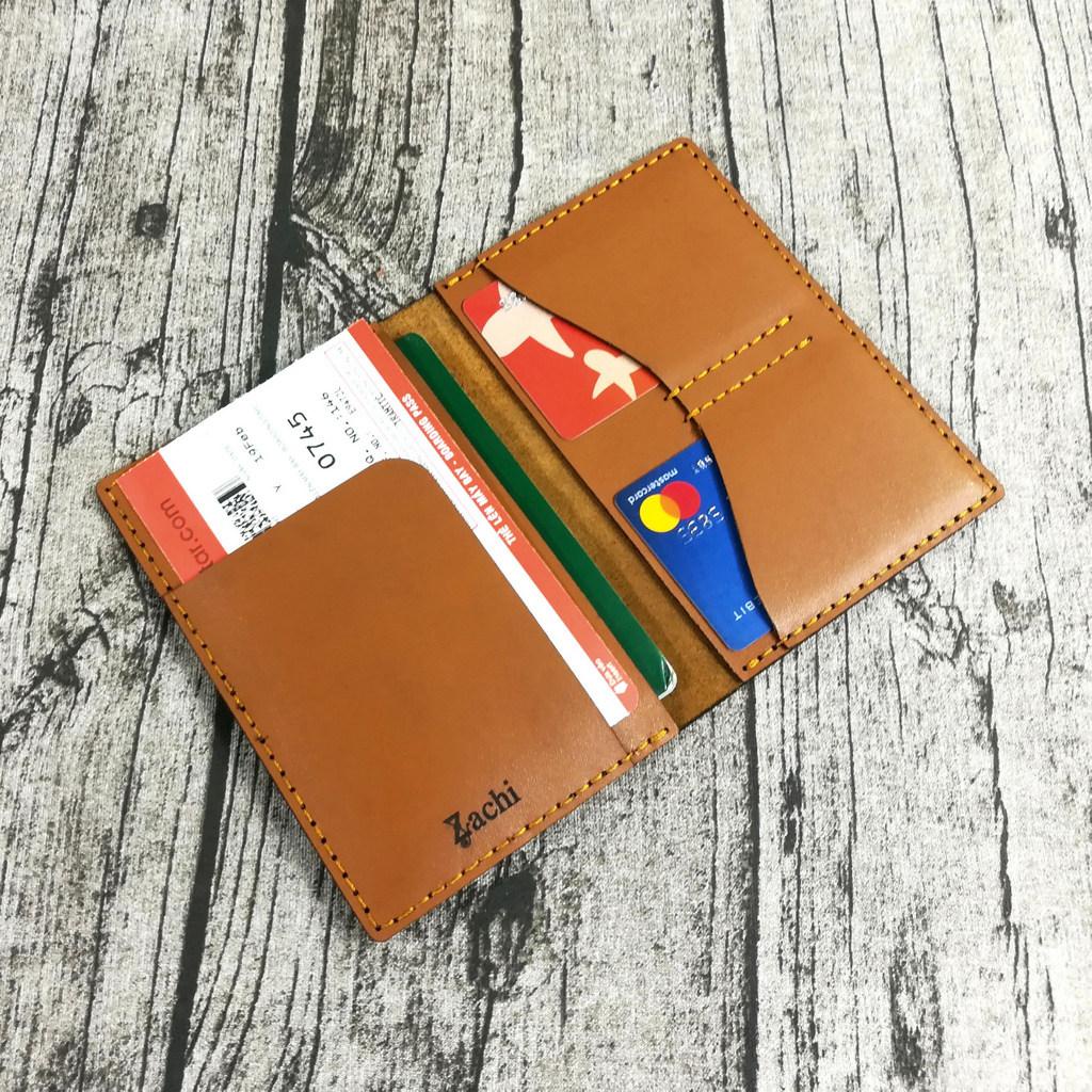 Ví đựng passport da bò ví đựng hộ chiếu bao da passport vỏ bao hộ chiếu da bò handmade -PP731