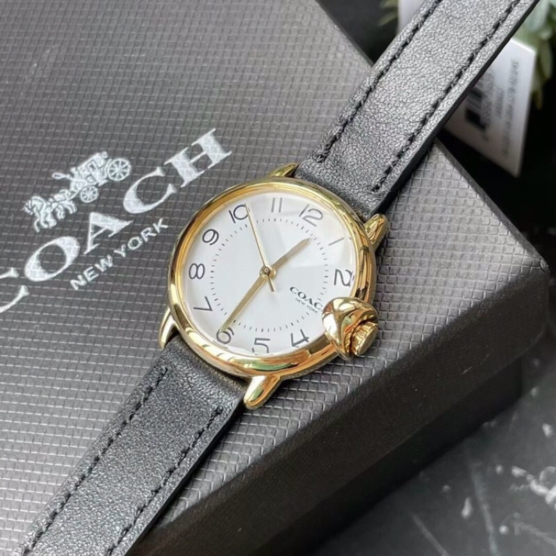 Đồng hồ nữ da mặt tròn Coach 30mm