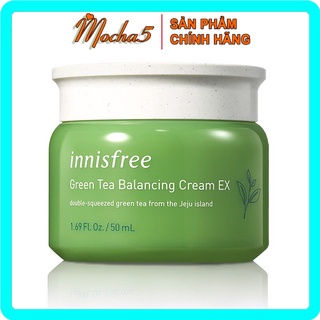 Kem dưỡng ẩm, phục hồi da INNISFREE GREEN TEA BALANCING Cream EX 50ml