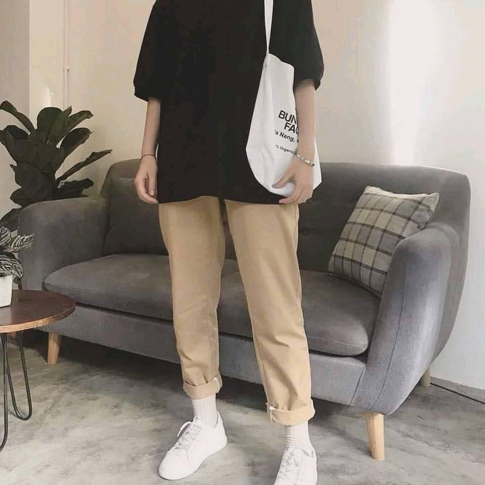 Quần Daddy Pant kaki Unisex