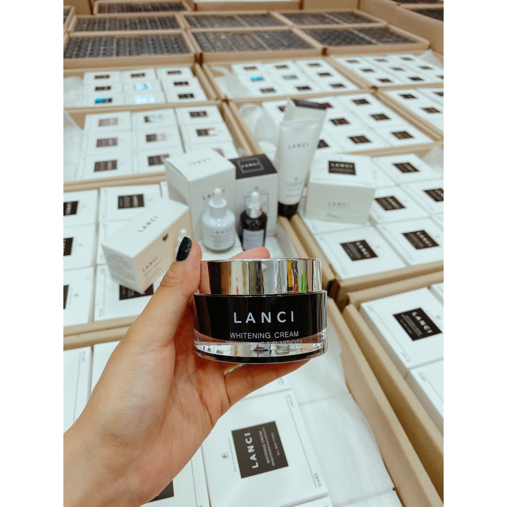 Kem dưỡng trắng da mặt chiết xuất thiên nhiên Lanci Whitening Cream Hàn Quốc hộp 50ml
