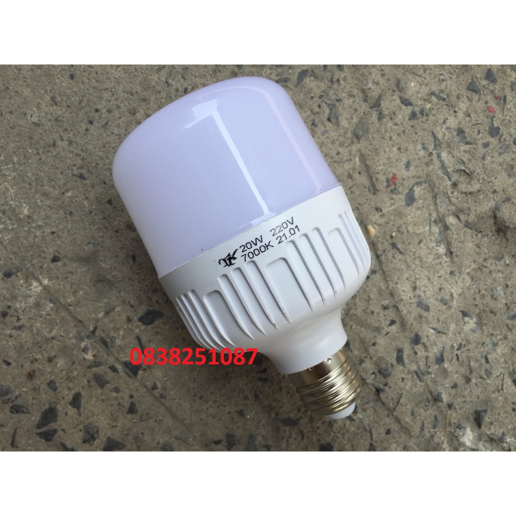 Đèn Led Bulb Trụ 20w Chuôi E27 ( Đủ W )