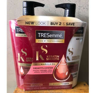 Bộ Dầu Gội Xả TRESemmé Keratin Smooth 828ml x 2 Chai