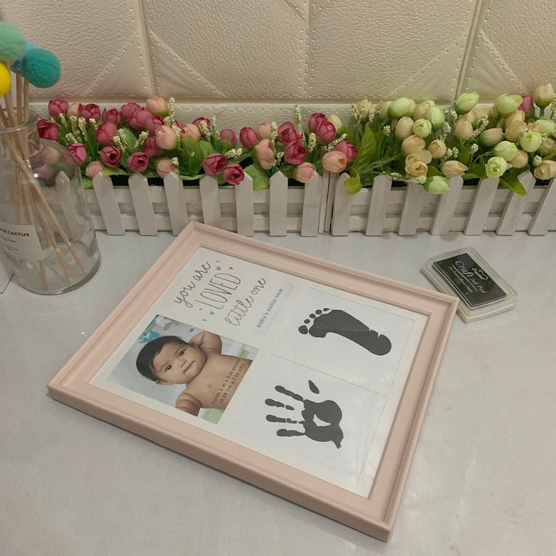 Khung Ảnh 12 Tháng In Dấu Chân Tay Và Bàn Chân Làm Thủ Công Trang Trí Nhà Cửa