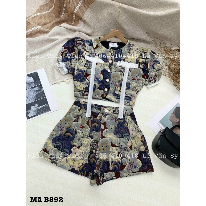 sét bộ đùi kaki bố họa tiết hot