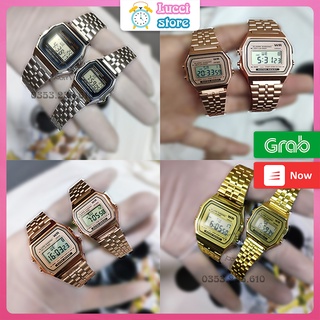 Đồng Hồ Điện Tử Nam Nữ thời trang A159 dây thép không gỉ