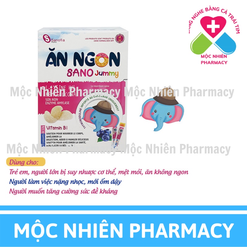 Ăn Ngon, Tăng Sức Đề Kháng Cho Bé, Ăn Ngon Sano Jummy, Dạng Thạch Hấp Dẫn, Hộp 20 Túi