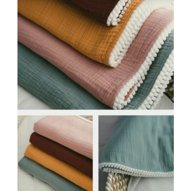 Vải xô muslin màu trơn 55k/m