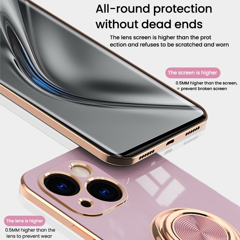 Ốp Điện Thoại Chống Sốc Kèm Móc Xỏ Ngón Nam Châm Cho iPhone 13 12 11 Pro Max X XR XS Max 7 8 Plus