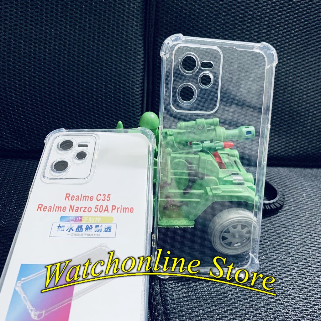 Ốp lưng chống va đập cho Realme GT C55 Neo 2 GT Neo 2T GT Neo 3 Q5 pro Q3S dẻo trong  4 góc có gờ bảo vệ camera