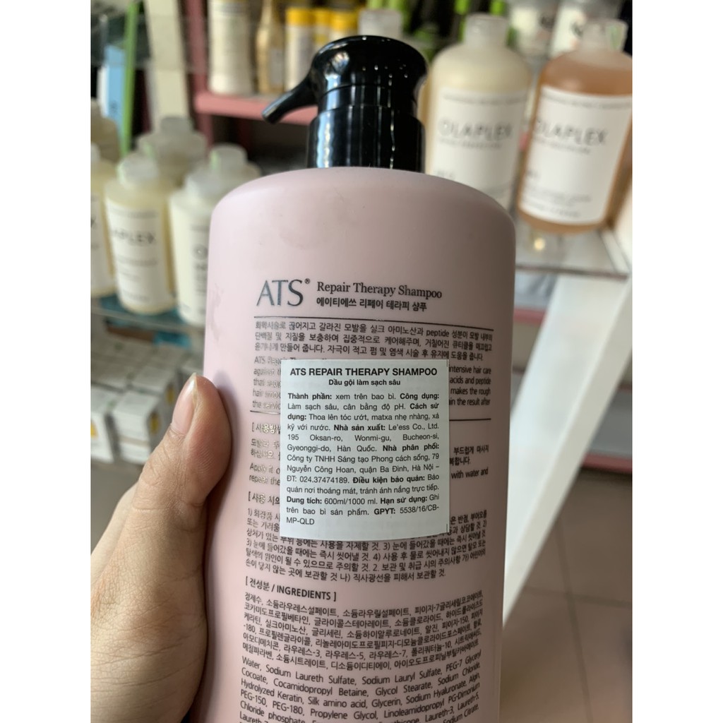 DẦU GỘI PHỤC HỒI LÀM SẠCH SÂU TÓC ATS REPAIR THERAPY 1000ML