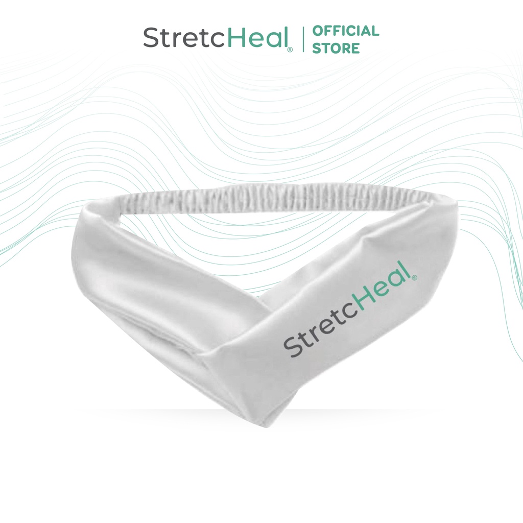 Set Bịt Mắt Ngủ Lụa Kèm Bờm Tóc Có Túi Đựng Stretcheal Nhập Khẩu Từ Mỹ