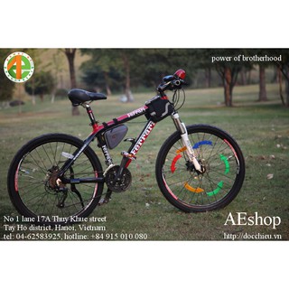 Phản quang mũi tên gắn nan hoa xe đạp