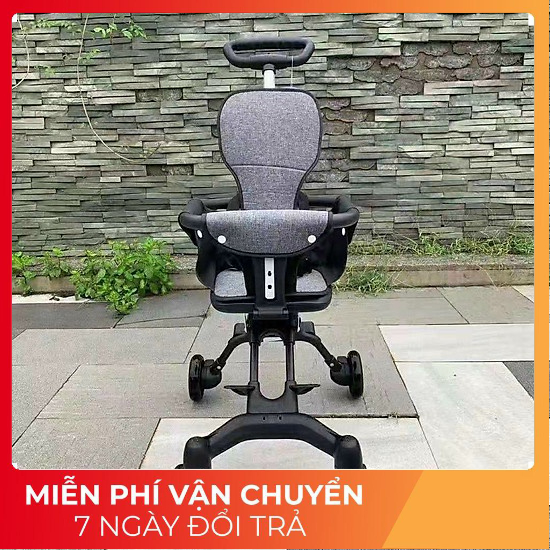 Xe đẩy gấp gọn cho bé đi du lịch, Xe đẩy cho bé 2 chiều ngả 3 tư thế cao cấp