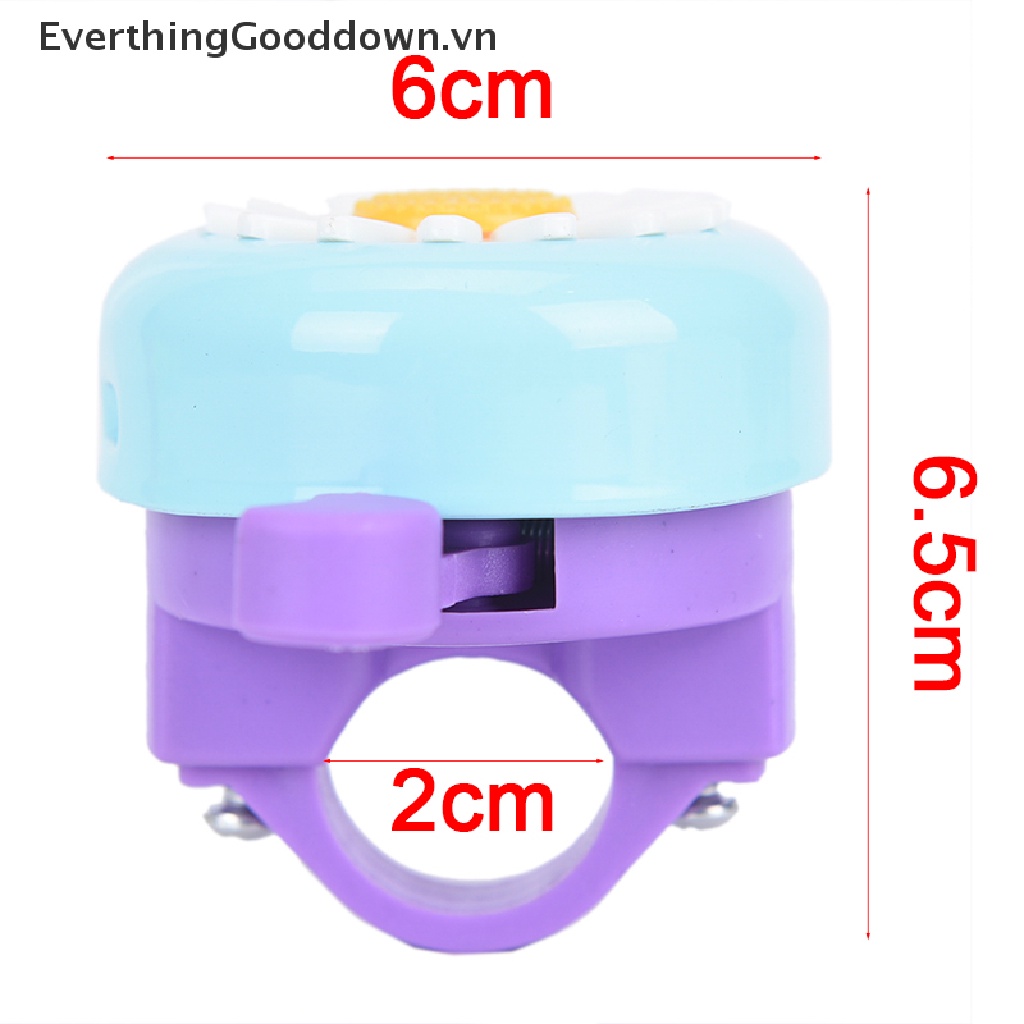 Chuông Gắn Tay Lái Xe Đạp Trẻ Em Hình Hoa Nhiều Màu Sắc