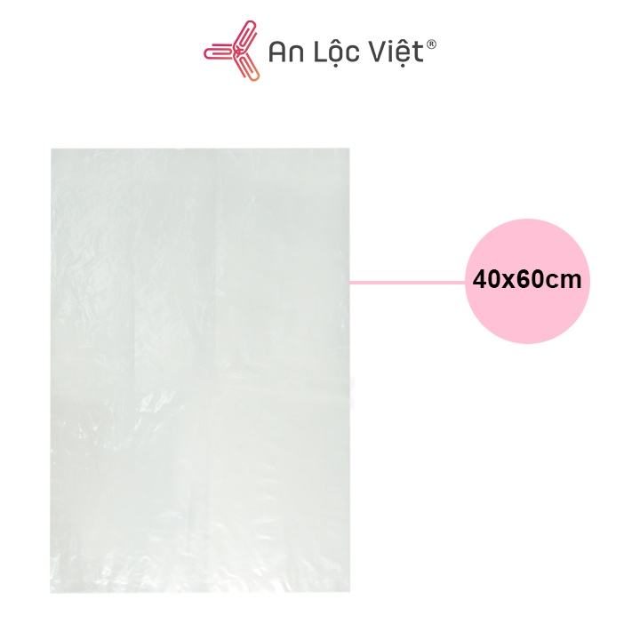 1 Kg bao nylon PE (loại dày - bóng) nhiều kích cỡ 15x25cm, 35x50cm, 40x60cm
