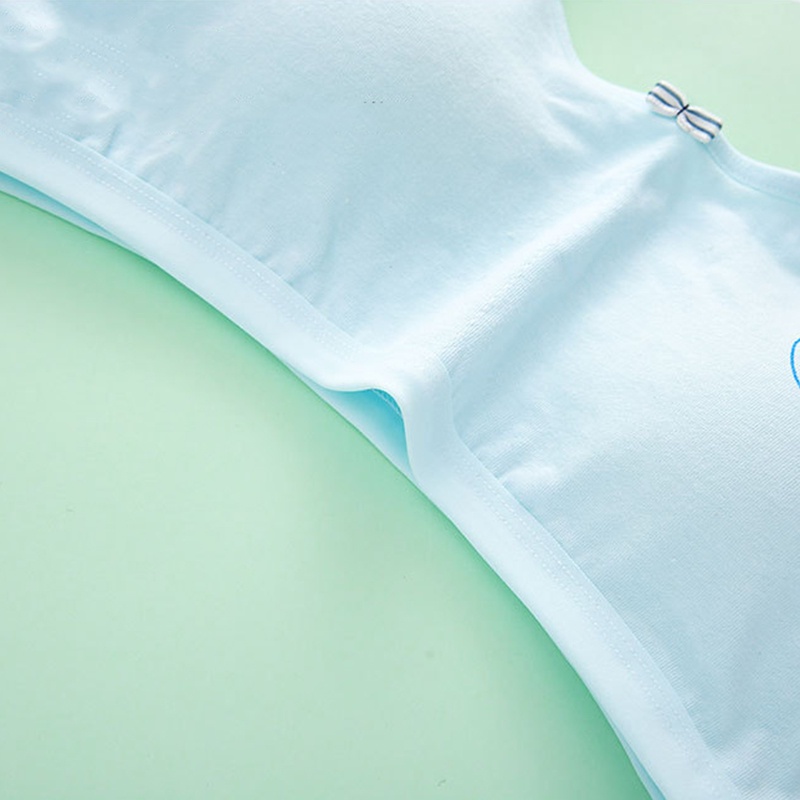 Áo Ngực Cotton Hai Dây Mỏng Thoáng Khí Thời Trang Mùa Hè Cho Bé Gái 8-16 Tuổi