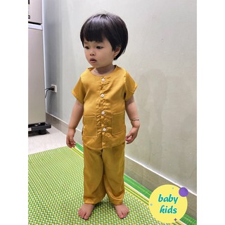 Bộ bà ba chất lụa cho bé