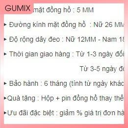 Đồng hồ nữ 🔥FREESHIP 🔥 ĐỒNG HỒ NỮ JS 8207 THỜI TRANG CAO CẤP GIÁ HỌC SINH SINH VIÊN -TNL Gumix