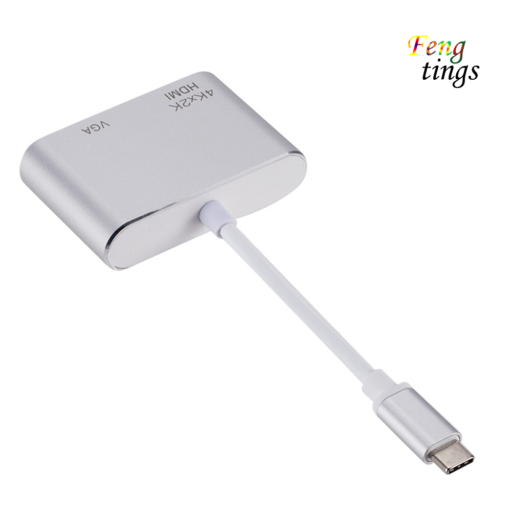 Cáp Chuyển Đổi Usb 3.1 Type C Sang Vga Hdmi-Compatible 4k