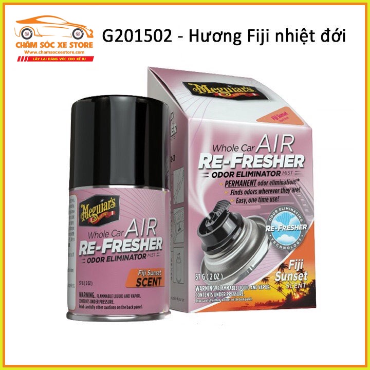 Khử Mùi Diệt Khuẩn Nội Thất Meguiar's - Hương Fiji Nhiệt Đới - Air Re-fresher - G201502 chamsocxestore