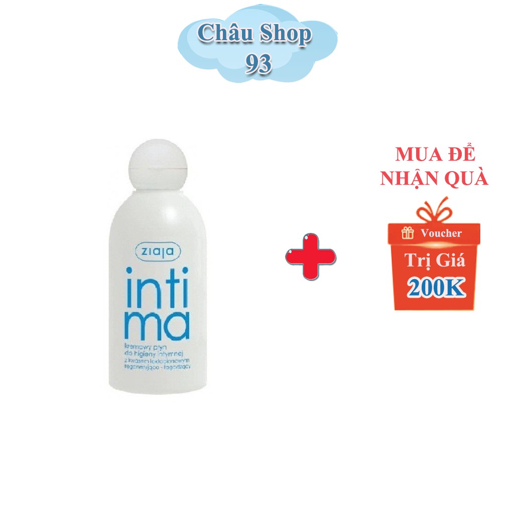 Dung Dịch Vệ Sinh INTIMA ZIAJA - DÀNH CHO VIÊM NĂNG BỔ SUNG AXIT LACTOBIONIC dung tích 200ml