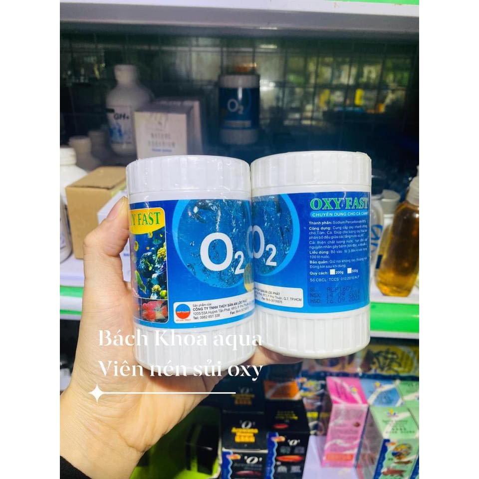 Viên OXY FAST bổ sung O2 cho hồ cá