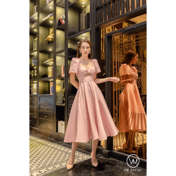 free ship đầm xòe nữ thiết kế tafa dự tiệc sang chảnh cực hot pu (HÀNG QUẢNG CHÂU)