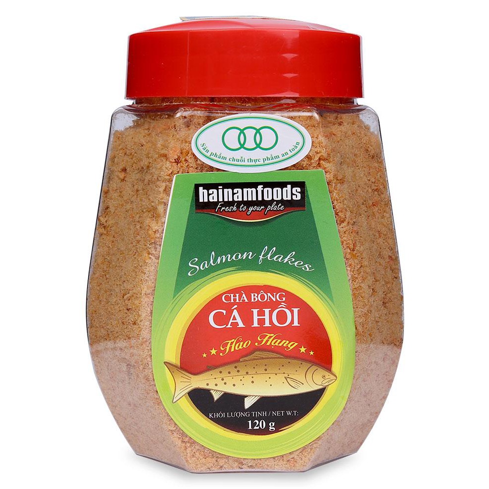 Chà Bông Cá Hồi Hải Nam Hũ 120G