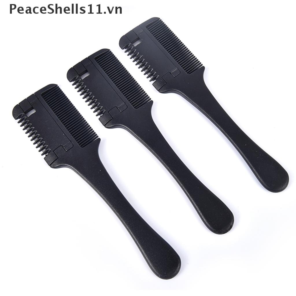 Lược Chải Tóc Hai Mặt Kèm Lưỡi Dao Cạo PeaceShells11